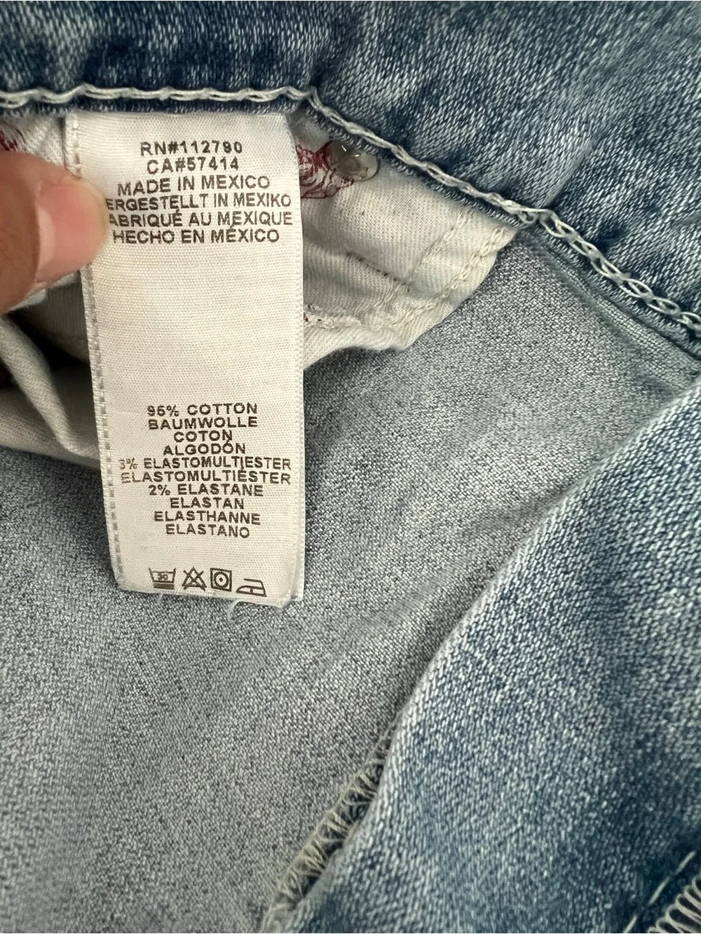 True Religion Men’s Size 42 Cut-Off Natural Big T Distressed Denim Shorts